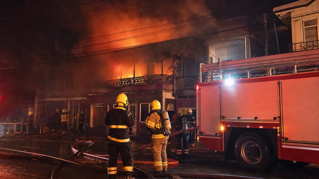 Drie appartementen verwoest bij brand aan de Hofstraat